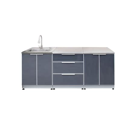 Blue Sky Outdoor Living Outdoor Kitchen 3-Piece Combo Set 3 OKCDSK-DR3-D2